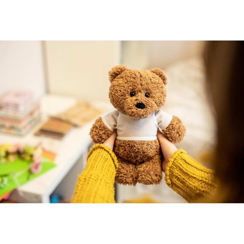 Pluszowy miś z koszulką pod nadruk | Cuddlence - Gry i zabawy z nadrukiem logo | VEBI - zdjęcie 2
