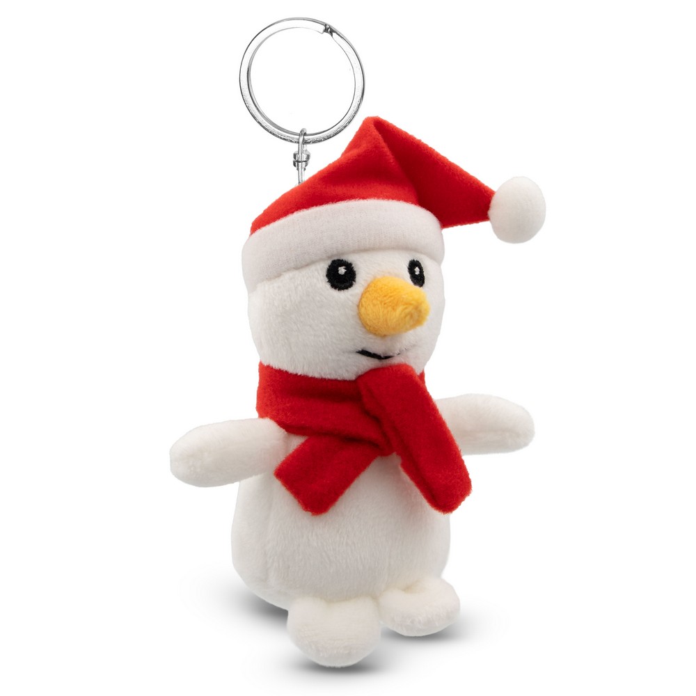 Pluszowy brelok bałwanek Anatols - zimowy gadżet reklamowy