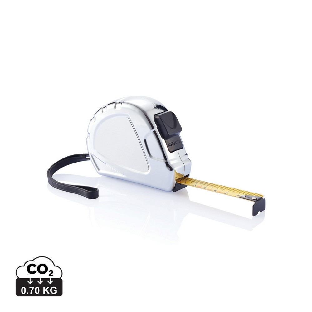 Miara stalowa 3m z klipsem - żółta taśma 16mm - zdjęcie 5