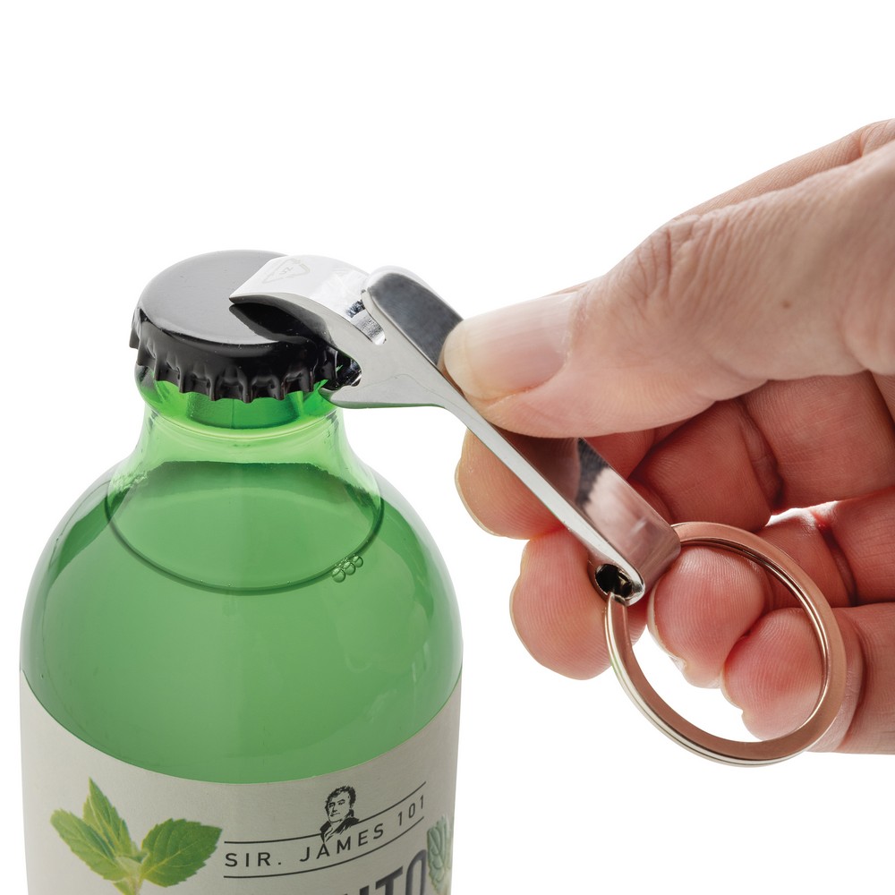 Ekologiczny brelok z otwieraczem do butelek i puszek - Breloki z nadrukiem logo | VEBI - zdjęcie 5