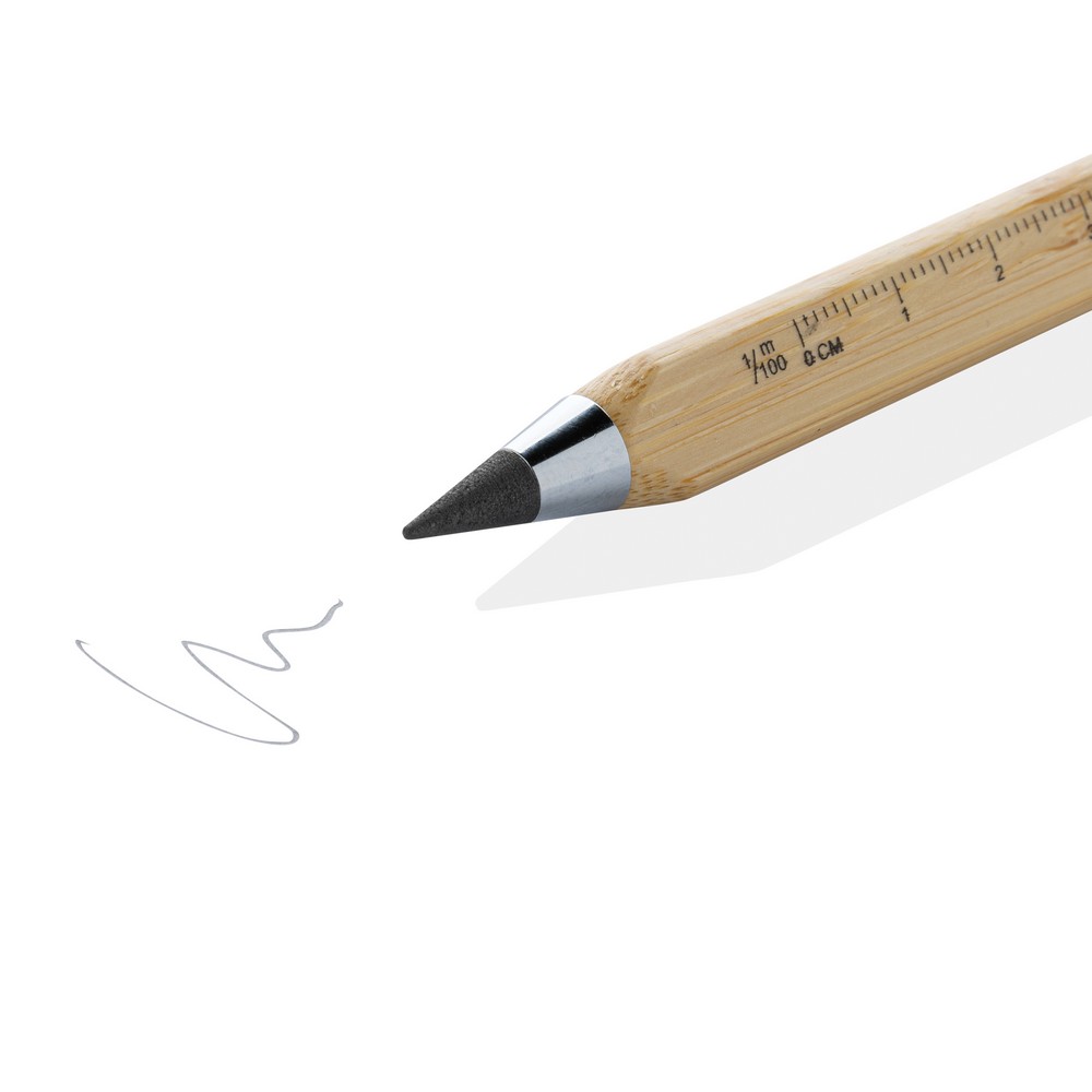 Bambusowy ołówek wielofunkcyjny Infinity z touch pen - Ołówki z nadrukiem logo | VEBI - zdjęcie 6