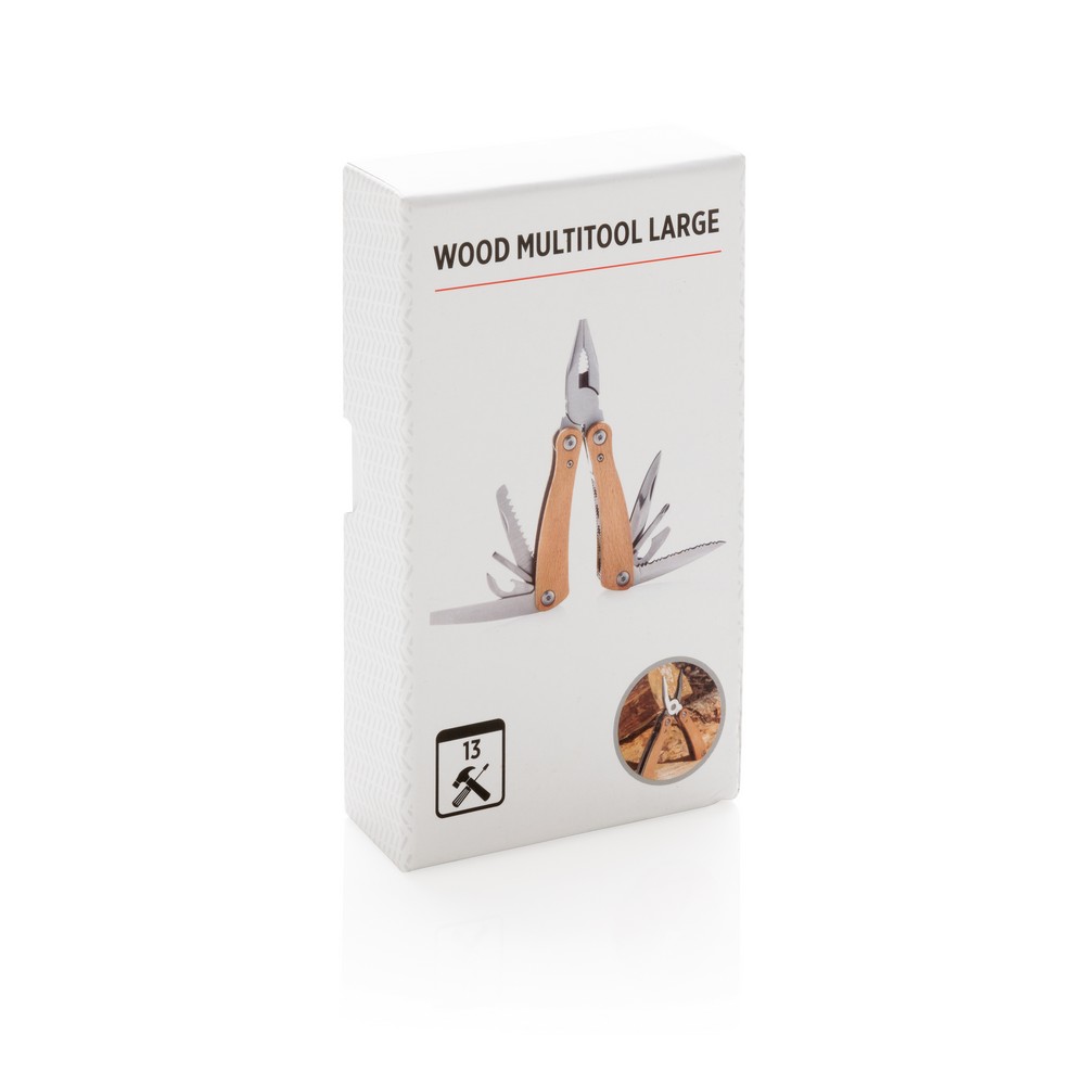 Narzędzie wielofunkcyjne 13w1 z drewnianym uchwytem - zdjęcie 3