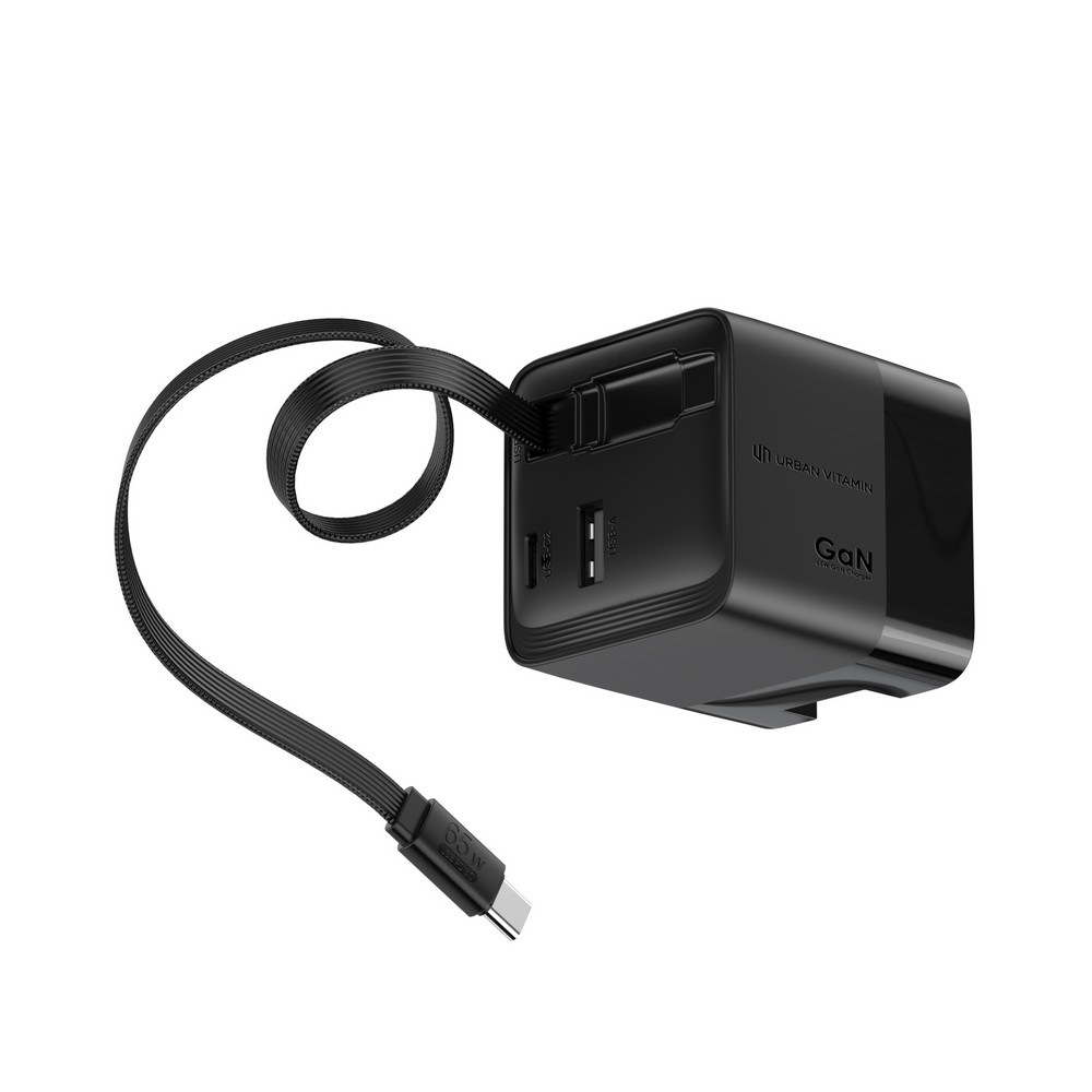 Ładowarka podróżna 65W z kablem USB-C - Urban Vitamin - Ładowarki z nadrukiem logo | VEBI - zdjęcie 4