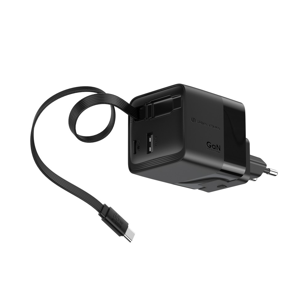 Ładowarka podróżna 65W z kablem USB-C - Urban Vitamin - Ładowarki z nadrukiem logo | VEBI - zdjęcie 5