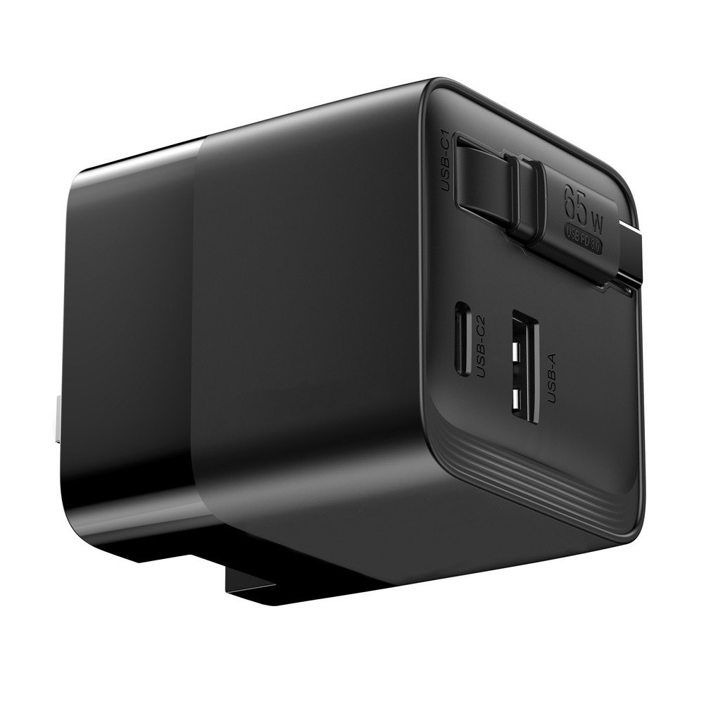Ładowarka podróżna 65W z kablem USB-C - Urban Vitamin - Ładowarki z nadrukiem logo | VEBI - zdjęcie 6