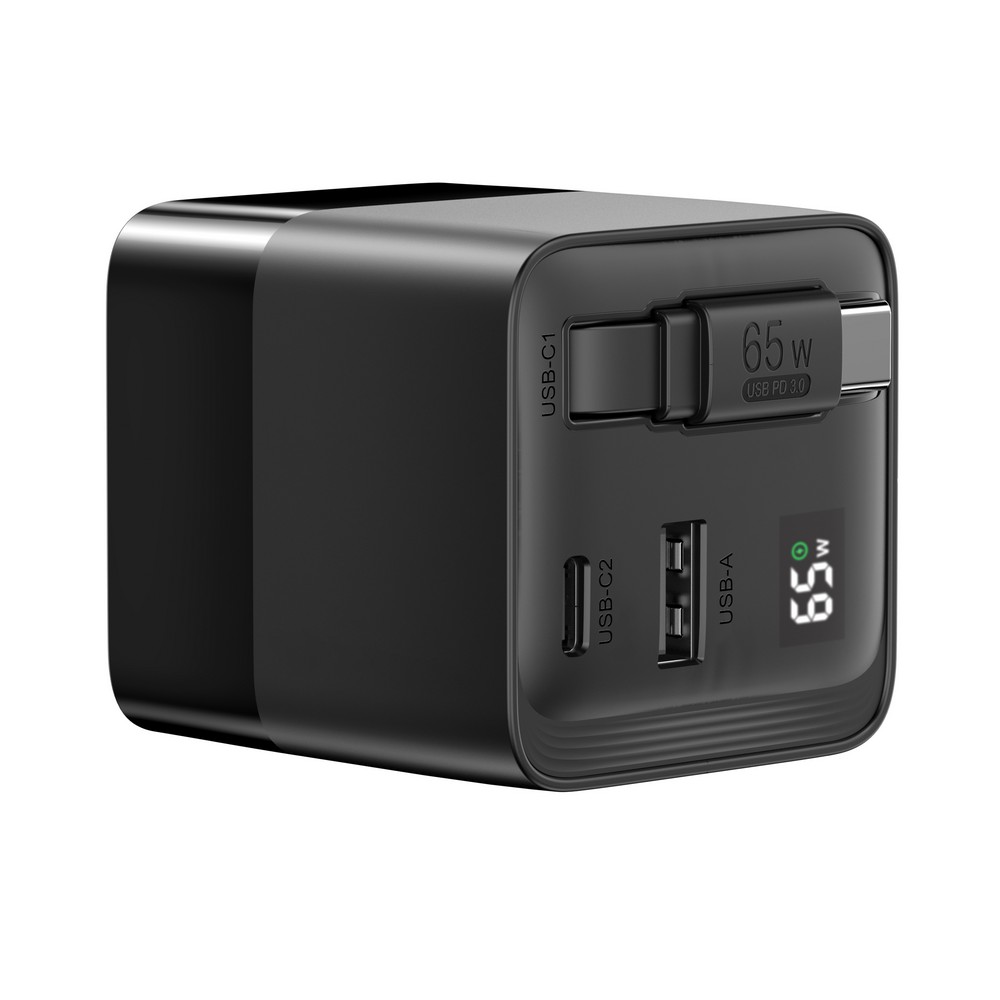Ładowarka podróżna 65W z kablem USB-C - Urban Vitamin - Ładowarki z nadrukiem logo | VEBI - zdjęcie 7