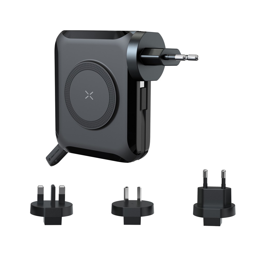 Ładowarka wielofunkcyjna 5w1 Oxnard 65W z powerbankiem - Ładowarki z nadrukiem logo | VEBI - zdjęcie 4