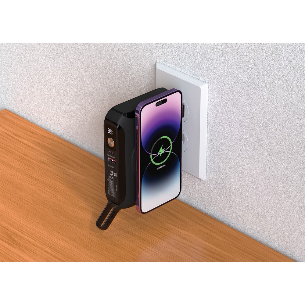 Ładowarka wielofunkcyjna 5w1 Oxnard 65W z powerbankiem - Ładowarki z nadrukiem logo | VEBI - zdjęcie 14