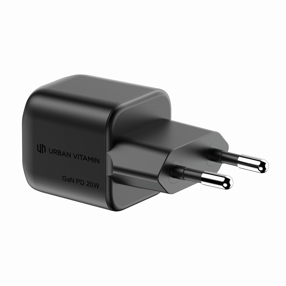 Ładowarka ścienna Monterey 20W z recyklingu USB-C + USB - Ładowarki z nadrukiem logo | VEBI - zdjęcie 2