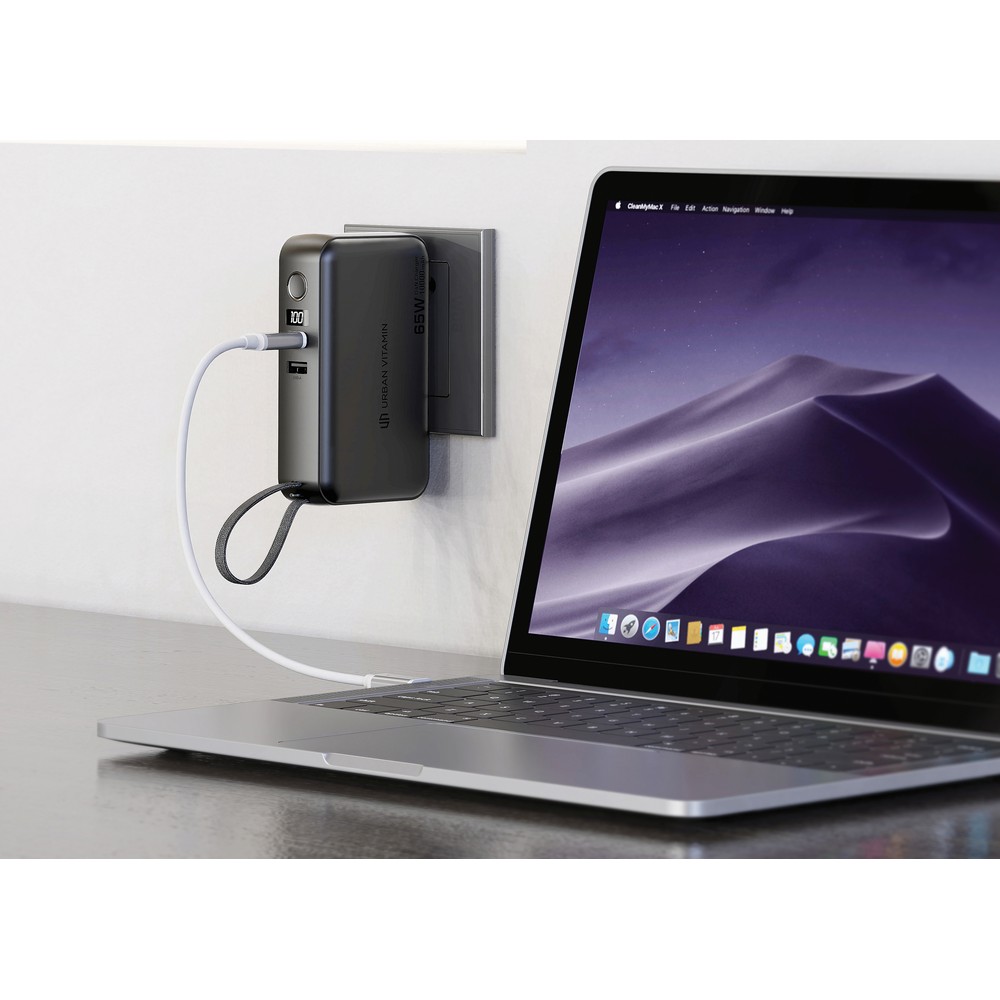 Power Bank GAN 65W z Ładowarką Ścienny 2w1 - 10000mAh - Power banki z nadrukiem logo | VEBI - zdjęcie 17