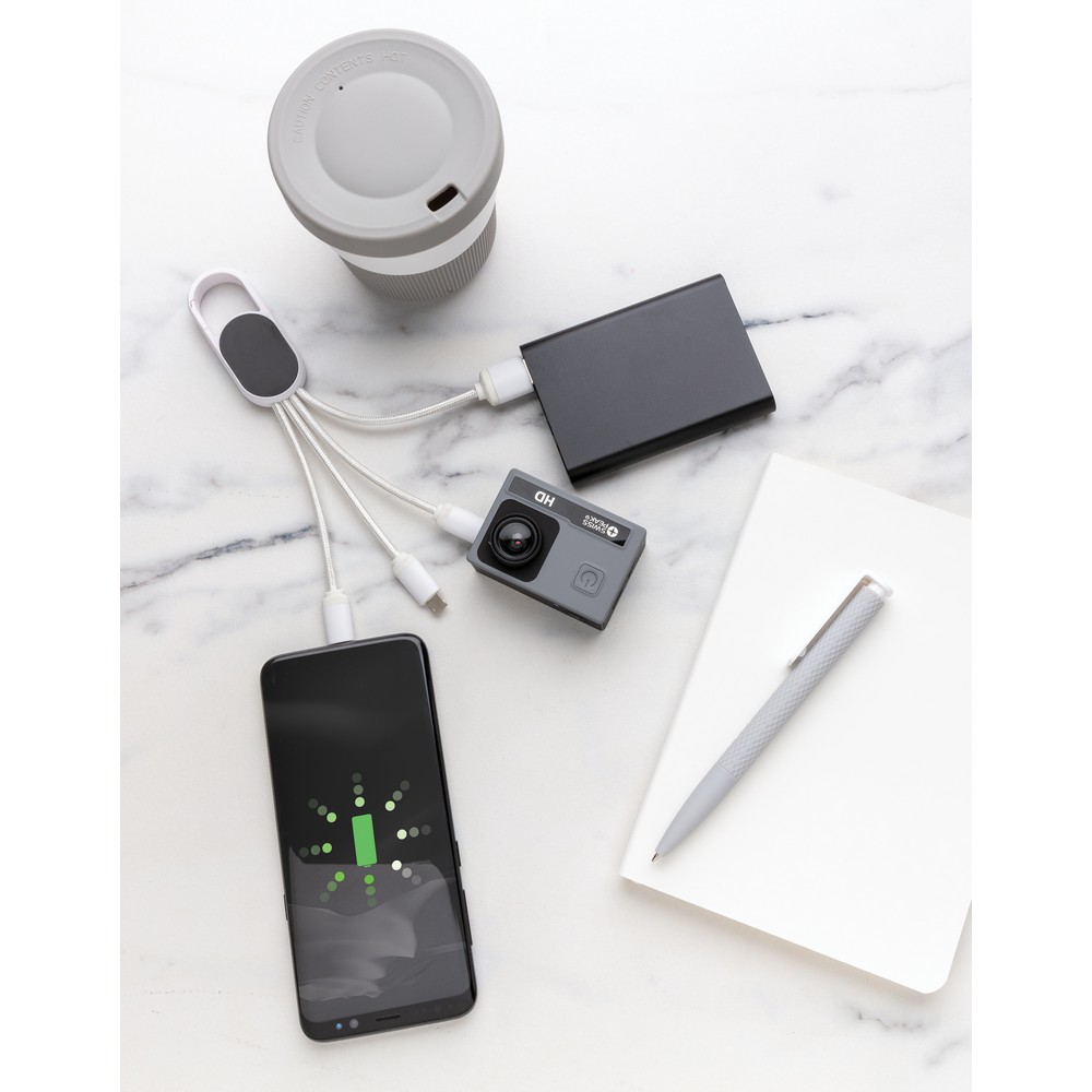 Uniwersalny kabel ładujący 4w1 z karabińczykiem - zdjęcie 4