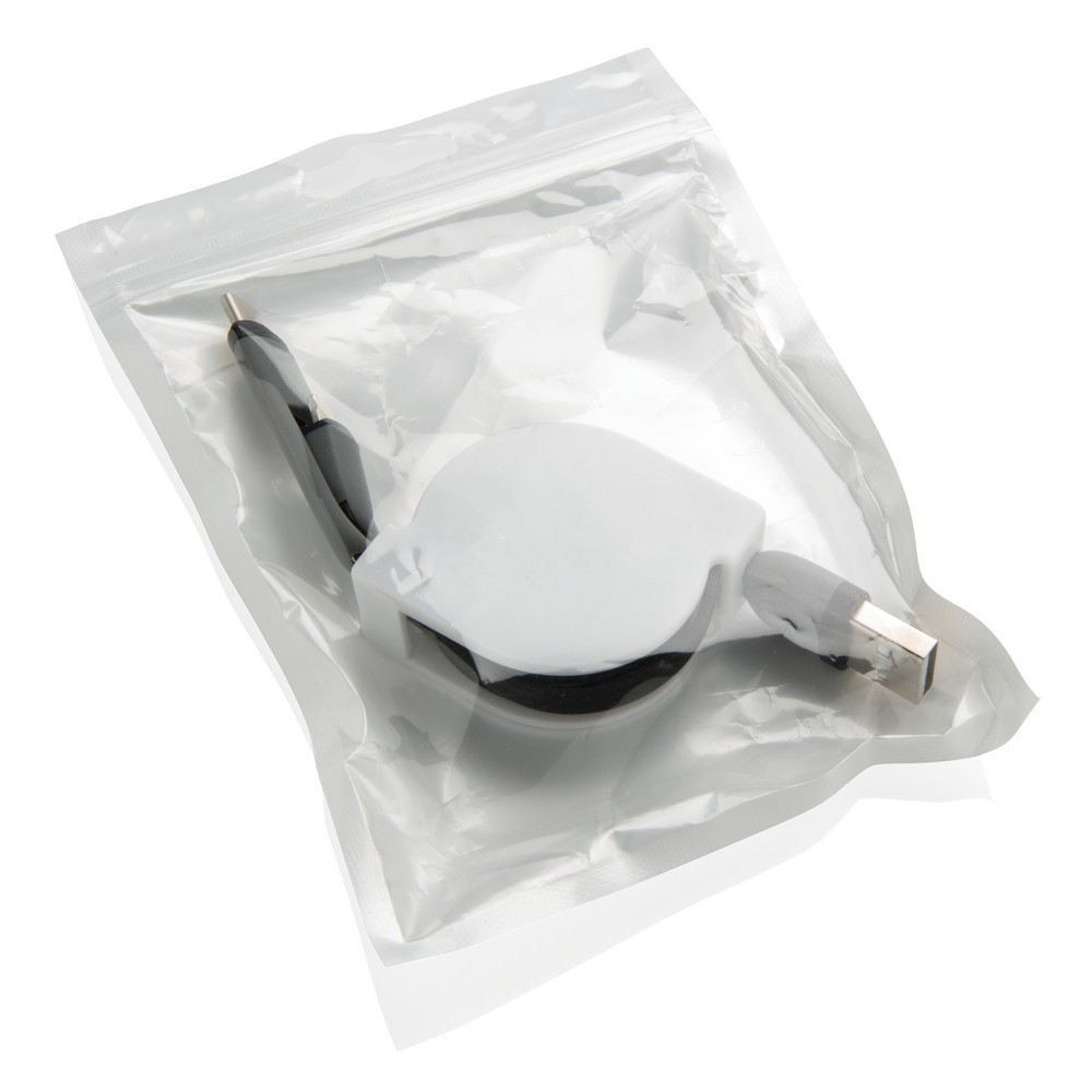 Zwijany kabel 3w1 USB-C/Micro USB/Lightning 1m - Kable z nadrukiem logo | VEBI - zdjęcie 23