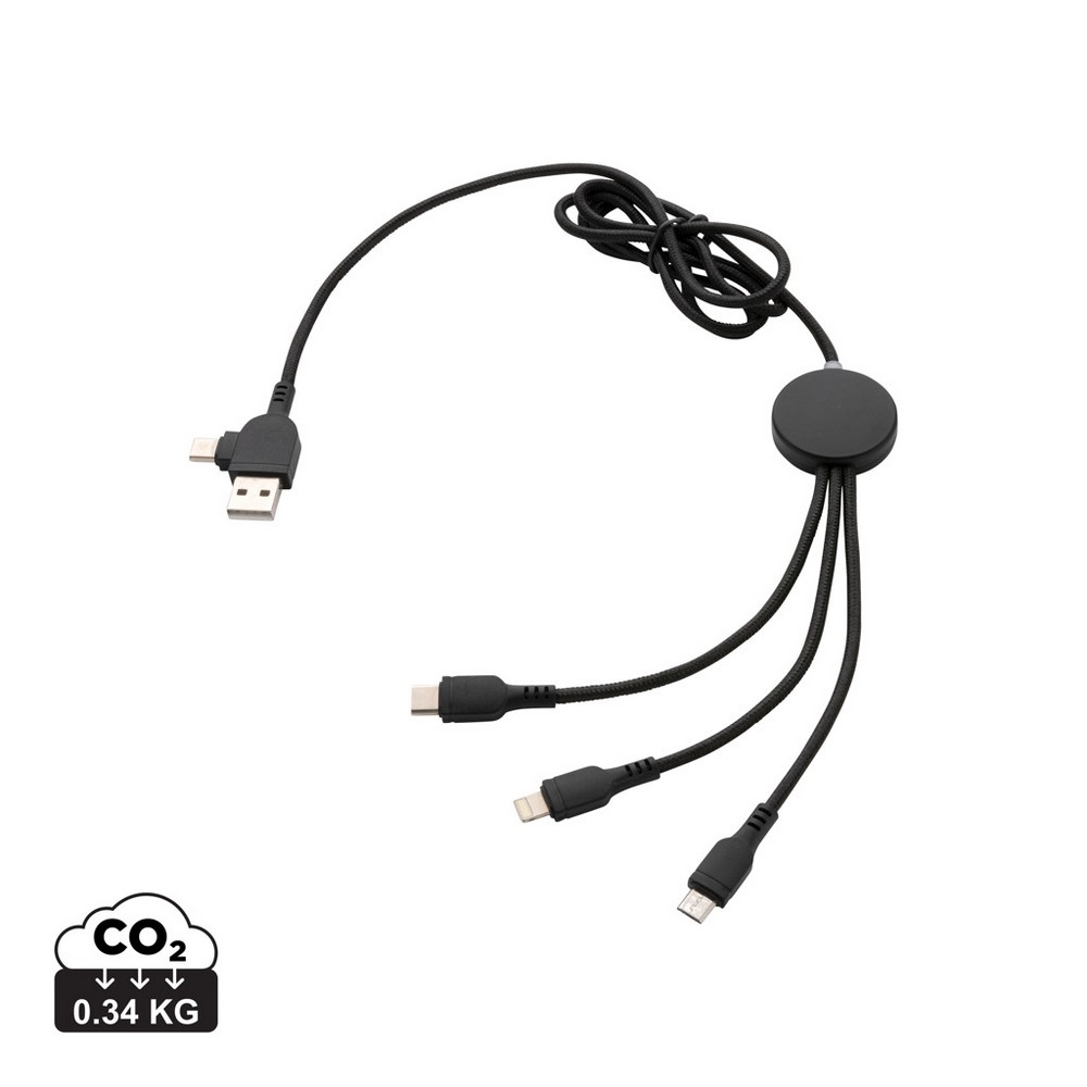 Kabel ładujący 4w1 z podświetlanym logo - Kable z nadrukiem logo | VEBI - zdjęcie 11
