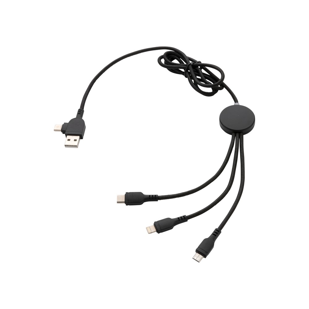 Kabel ładujący 4w1 z podświetlanym logo