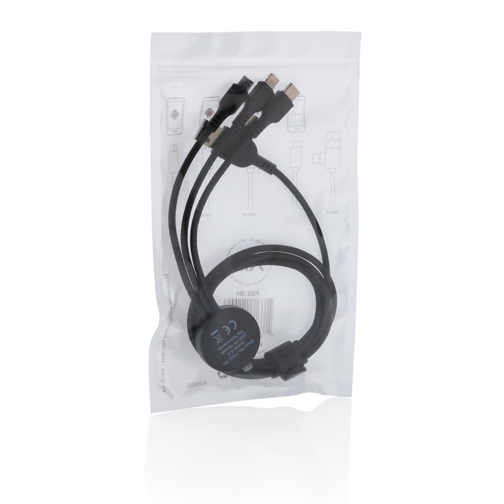 Kabel ładujący 4w1 z podświetlanym logo - Kable z nadrukiem logo | VEBI - zdjęcie 10