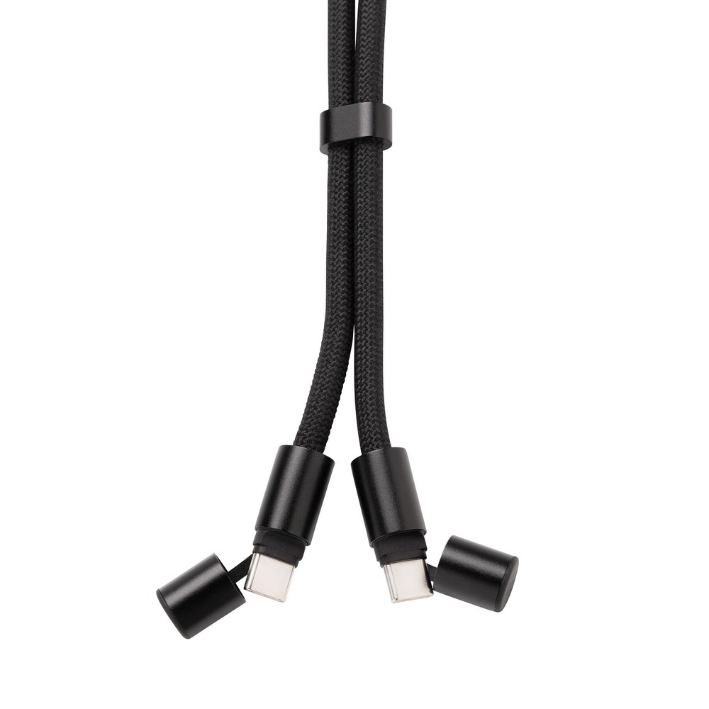 Ekologiczny kabel USB-C z smyczą na telefon LoopAmp - Kable z nadrukiem logo | VEBI - zdjęcie 10