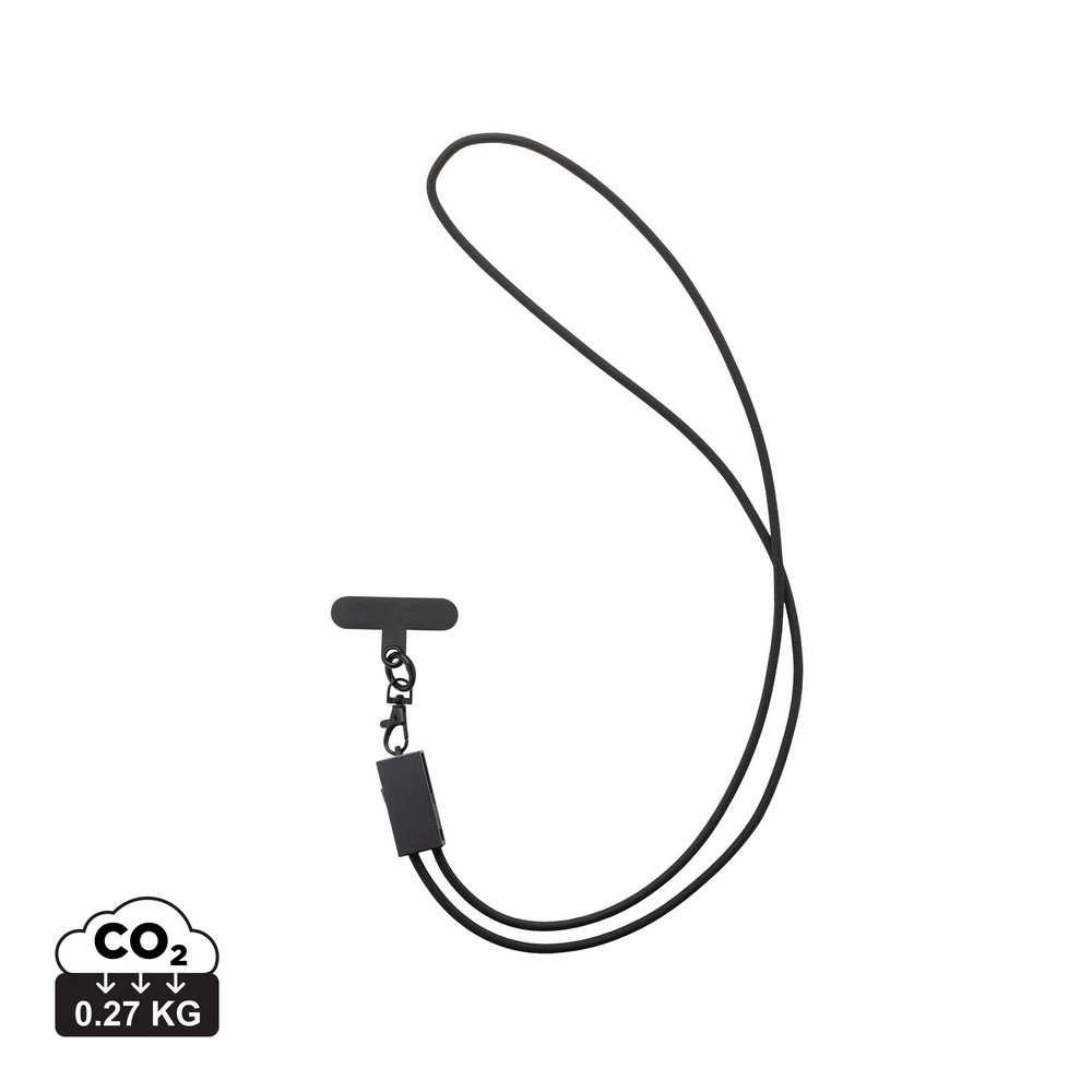 Kabel ładujący 2w1 ze smyczą Terra - ekologiczny gadżet reklamowy - Kable z nadrukiem logo | VEBI - zdjęcie 14