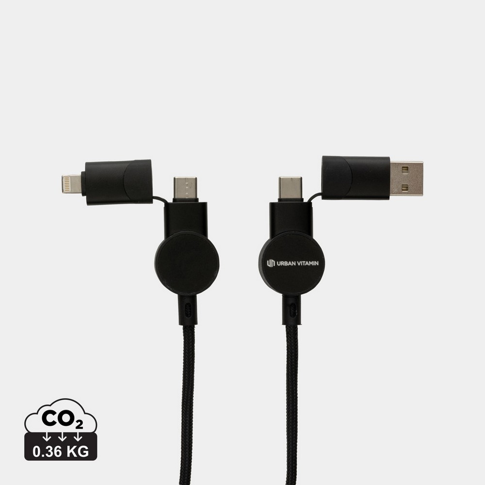 Kabel do ładowania 6 w 1 45W Urban Vitamin Oakland - Kable z nadrukiem logo | VEBI - zdjęcie 14