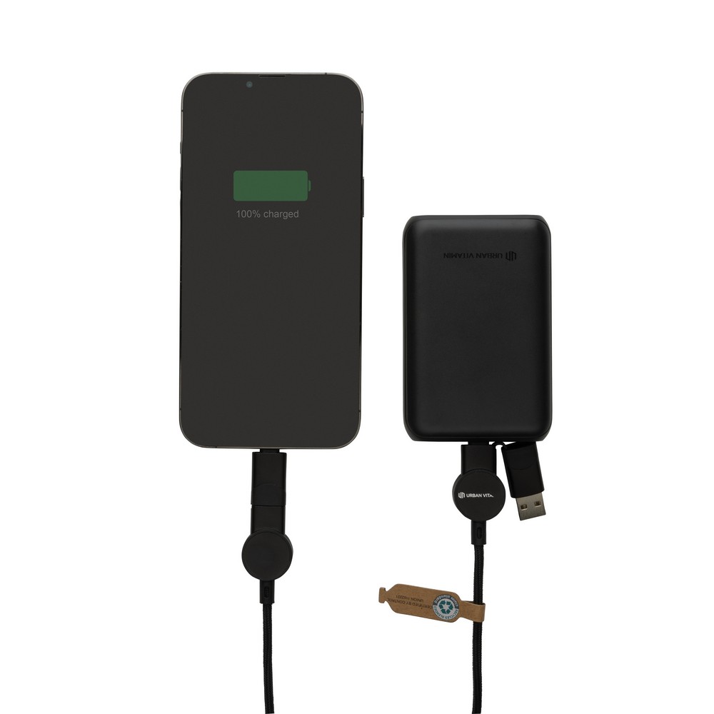 Kabel do ładowania 6 w 1 45W Urban Vitamin Oakland - Kable z nadrukiem logo | VEBI - zdjęcie 15