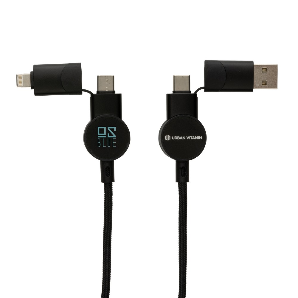 Kabel do ładowania 6 w 1 45W Urban Vitamin Oakland - Kable z nadrukiem logo | VEBI - zdjęcie 19
