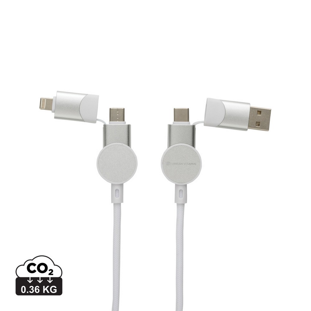 Kabel do ładowania 6 w 1 45W Urban Vitamin Oakland - Kable z nadrukiem logo | VEBI - zdjęcie 12