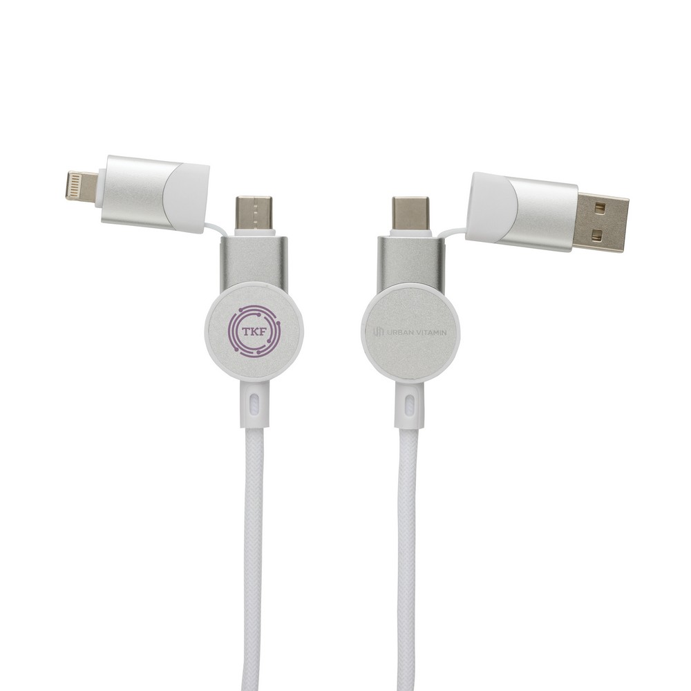 Kabel do ładowania 6 w 1 45W Urban Vitamin Oakland - Kable z nadrukiem logo | VEBI - zdjęcie 6