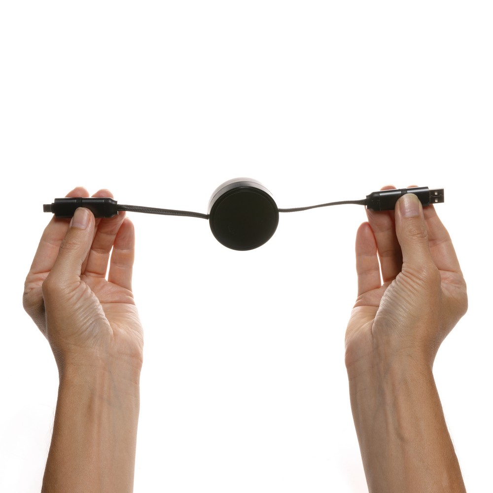 Ekologiczny kabel ładujący 6w1 Terra - zwijany, 45W - zdjęcie 5