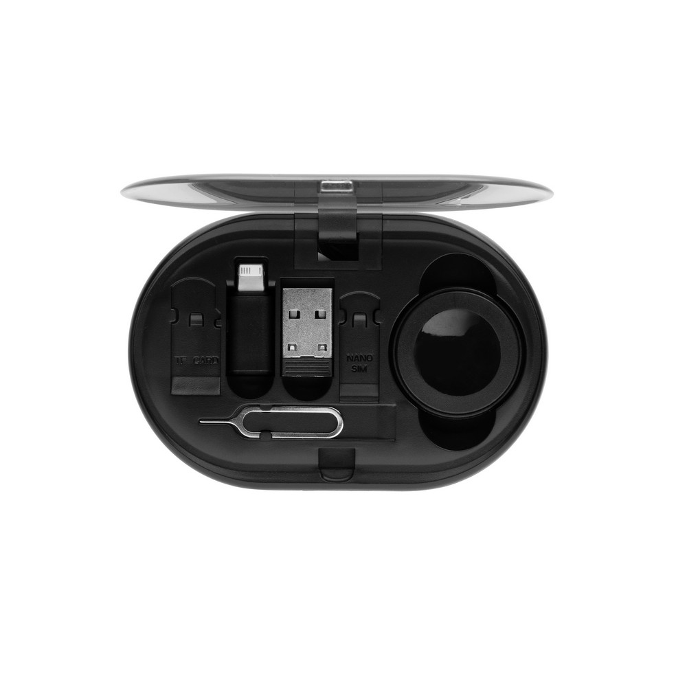Ekologiczny zestaw ładowarek 60W z kablem i stacją wireless - Kable z nadrukiem logo | VEBI - zdjęcie 12