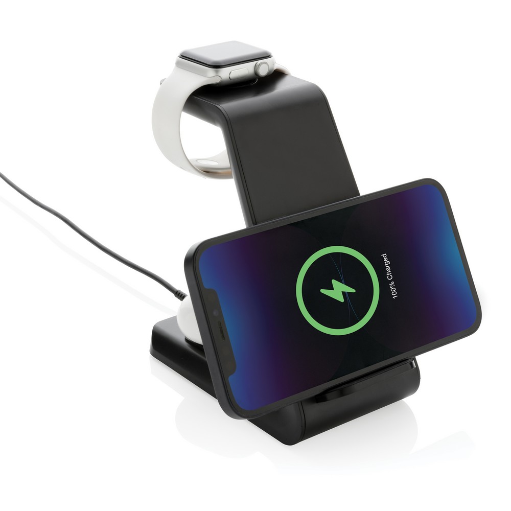 Eko ładowarka bezprzewodowa 15W z recyklingu Fairfield - zdjęcie 2