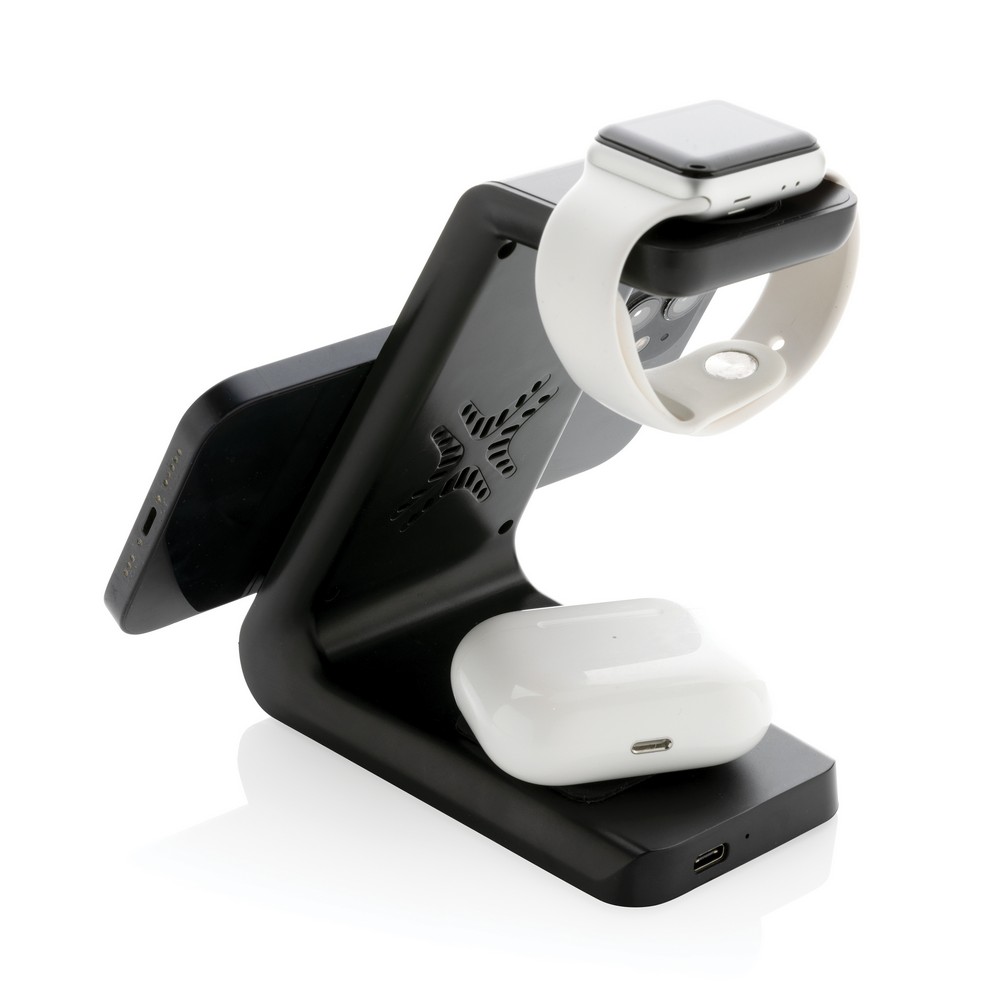 Eko ładowarka bezprzewodowa 15W z recyklingu Fairfield - zdjęcie 4