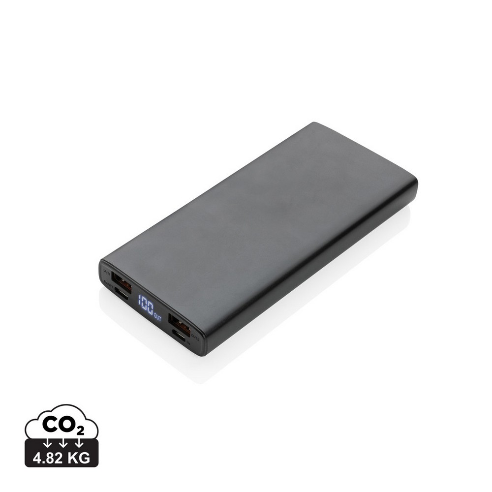 Aluminiowy power bank 10000 mAh z szybkim ładowaniem PD 18W - Power banki z nadrukiem logo | VEBI - zdjęcie 8