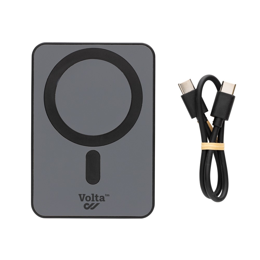 Power bank magnetyczny Magnetix 5000 mAh - bezprzewodowy - Power banki z nadrukiem logo | VEBI - zdjęcie 15