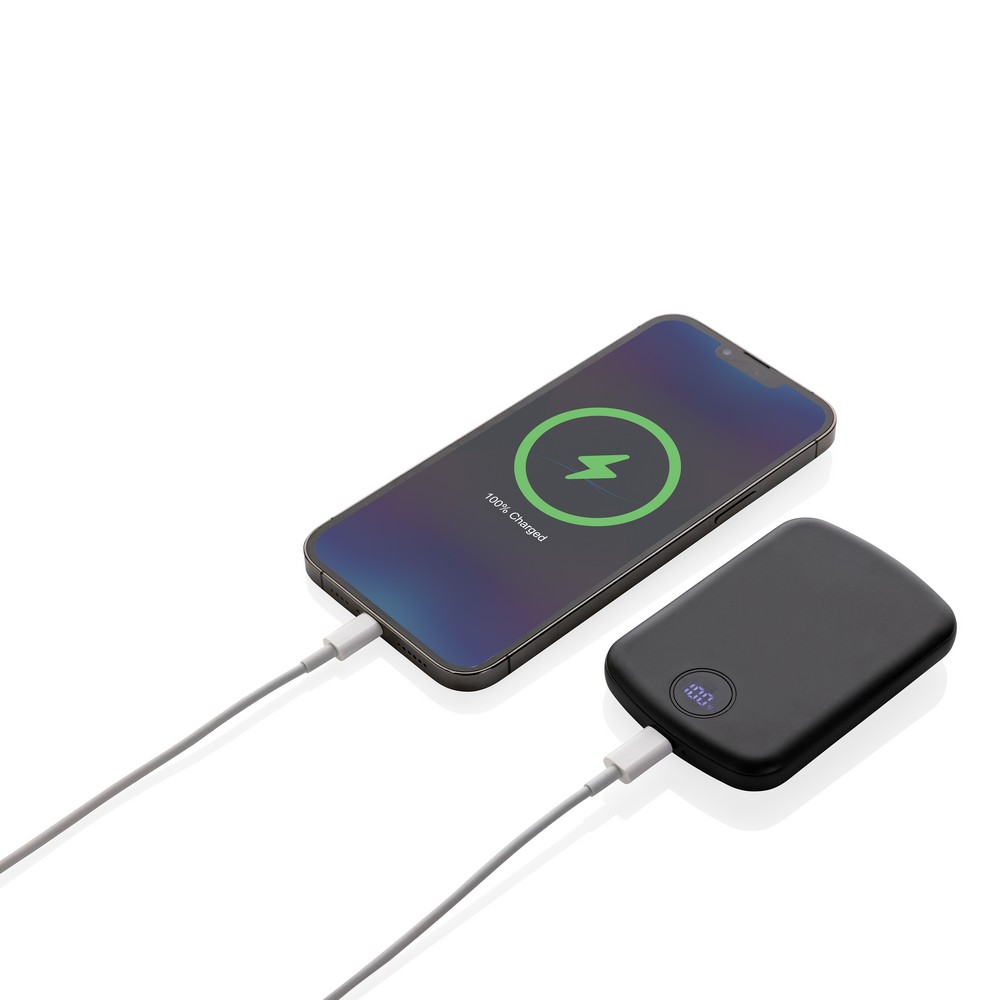 Power Bank MagBoost 5000 mAh z ładowaniem magnetycznym 15W - Power banki z nadrukiem logo | VEBI - zdjęcie 15