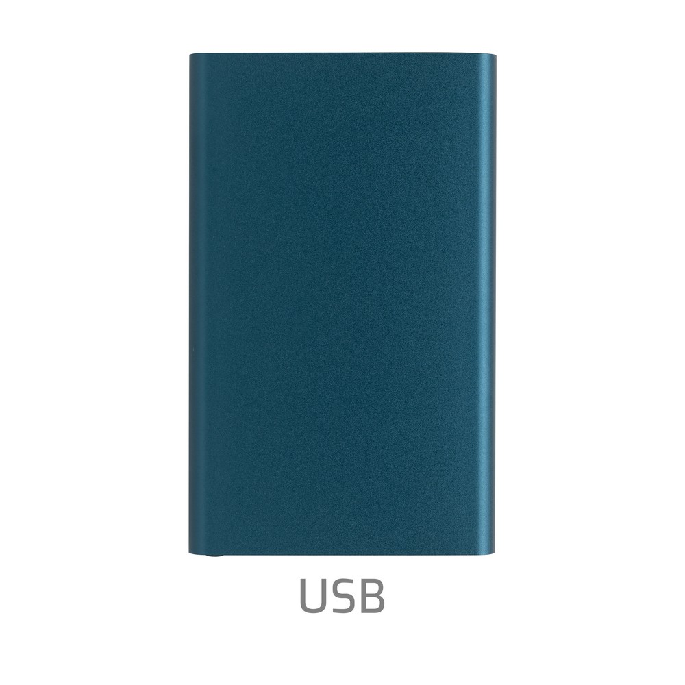 Power bank eko 4000 mAh z recyklingu - aluminium - Power banki z nadrukiem logo | VEBI - zdjęcie 26