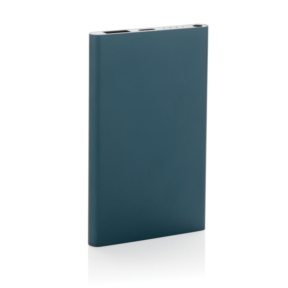 Power bank eko 4000 mAh z recyklingu - aluminium - Power banki z nadrukiem logo | VEBI - zdjęcie 16