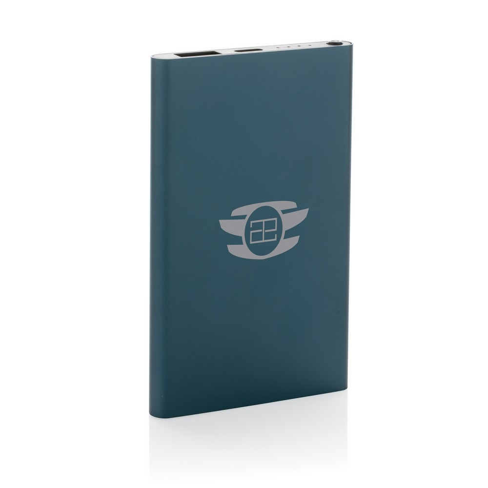 Power bank eko 4000 mAh z recyklingu - aluminium - Power banki z nadrukiem logo | VEBI - zdjęcie 20