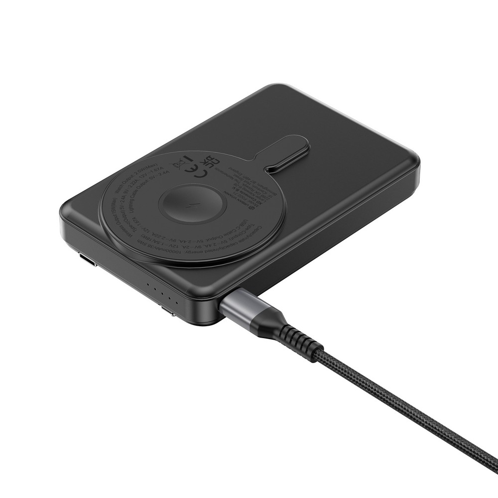 Power bank 10000 mAh z ładowaniem bezprzewodowym Delano - Power banki z nadrukiem logo | VEBI - zdjęcie 14