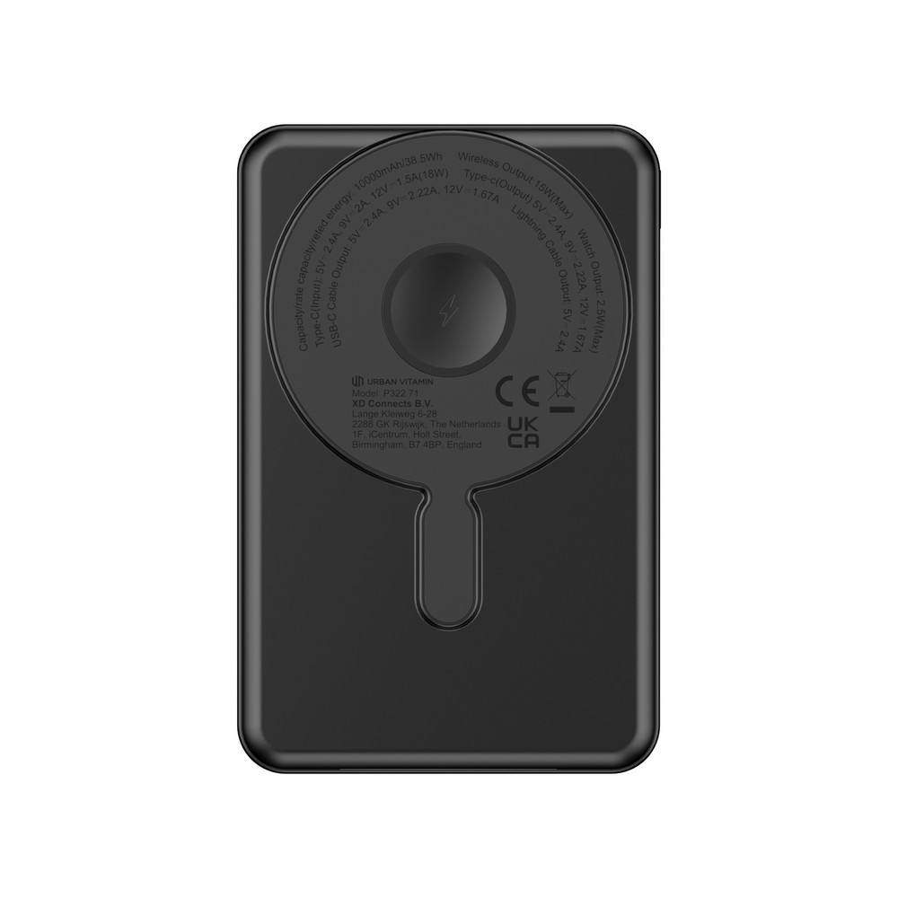 Power bank 10000 mAh z ładowaniem bezprzewodowym Delano - Power banki z nadrukiem logo | VEBI - zdjęcie 15