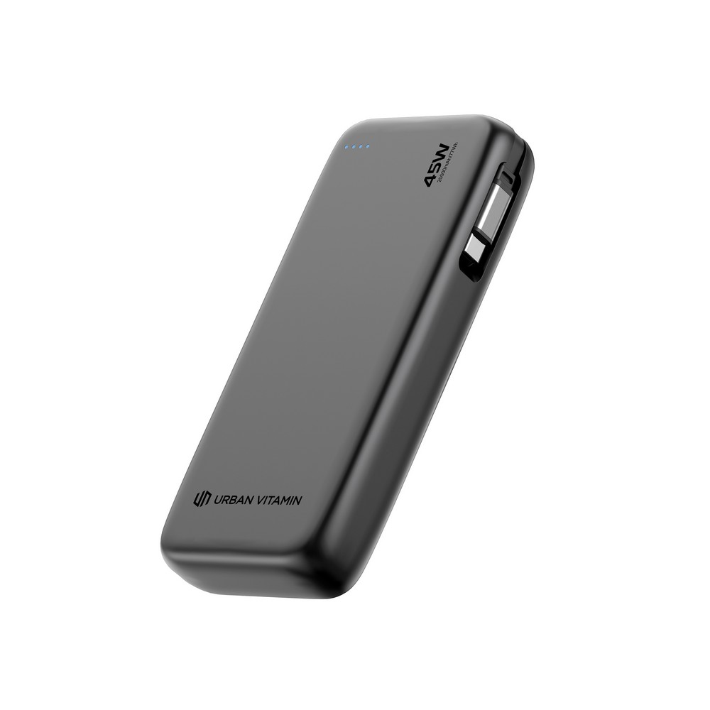 Power Bank 20000 mAh z Kablem USB-C - Ekologiczny San Mateo - Power banki z nadrukiem logo | VEBI - zdjęcie 7
