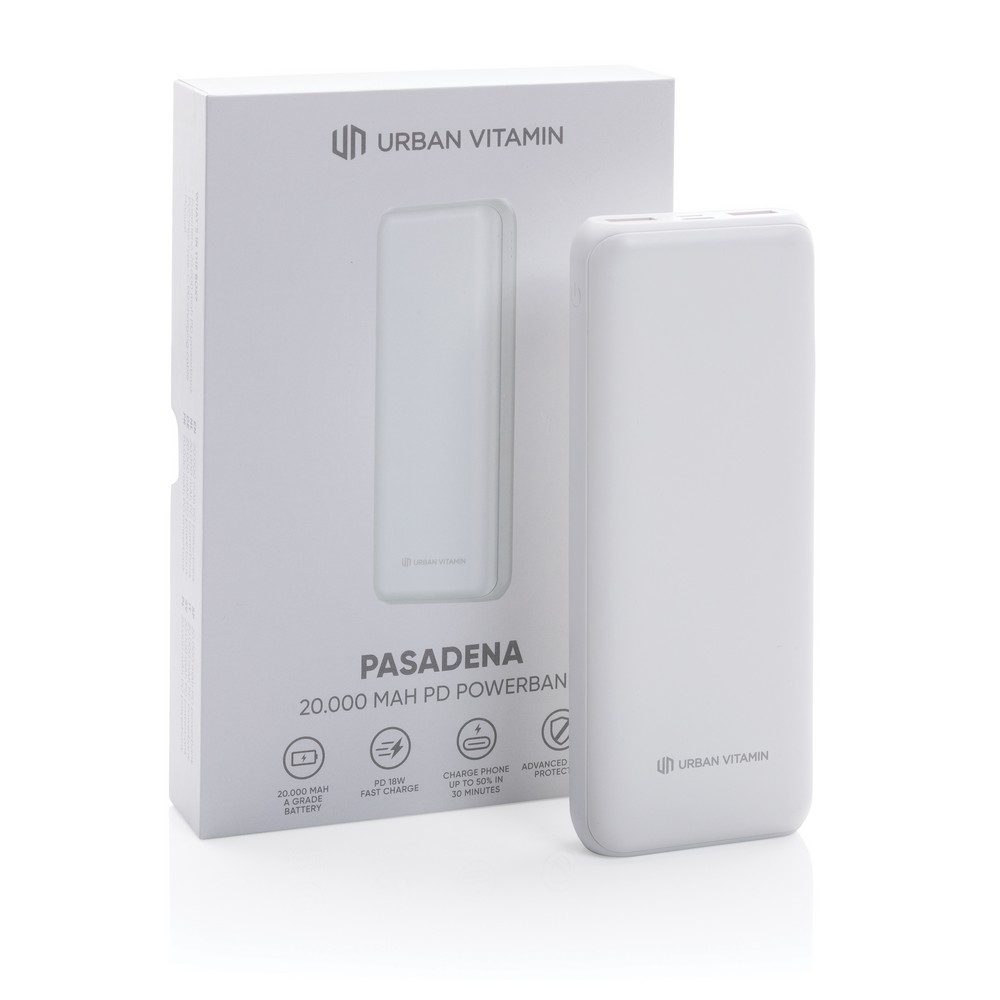 Power Bank 20000 mAh z Szybkim Ładowaniem USB-C 18W - Power banki z nadrukiem logo | VEBI - zdjęcie 10