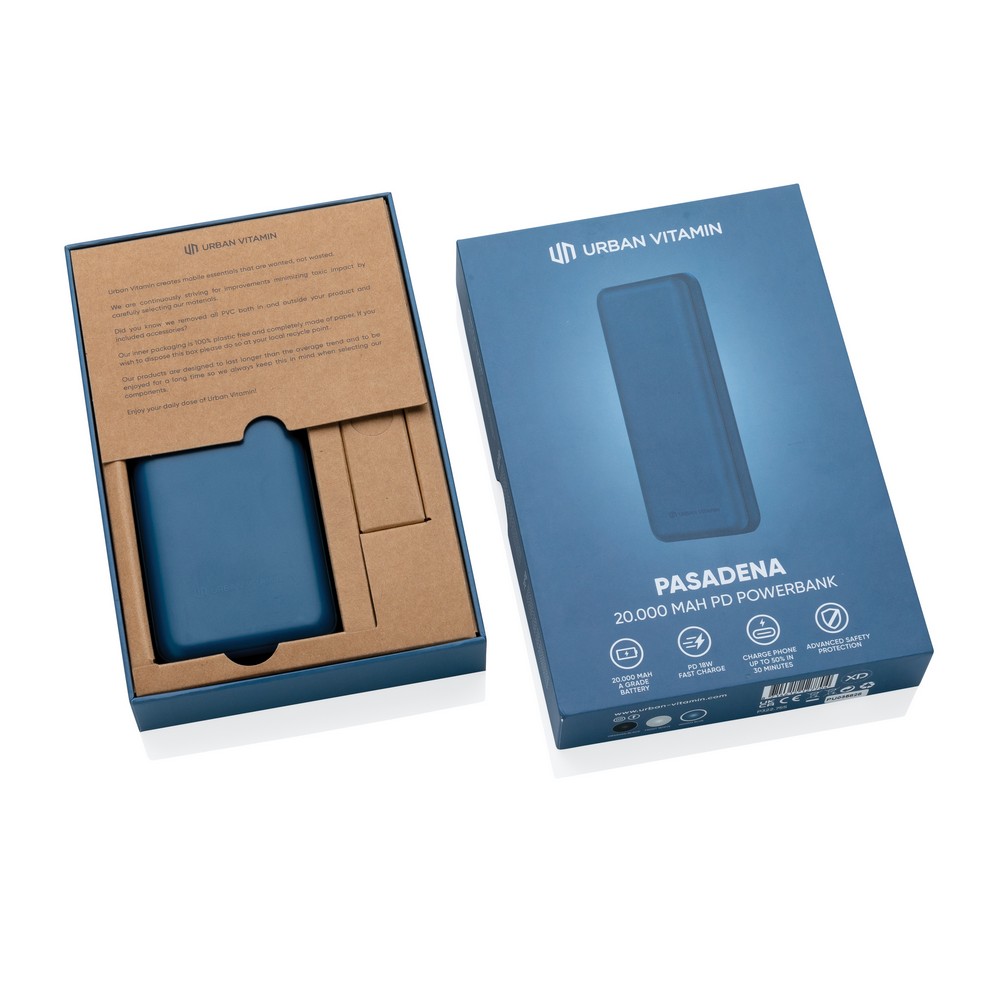 Power Bank 20000 mAh z Szybkim Ładowaniem USB-C 18W - Power banki z nadrukiem logo | VEBI - zdjęcie 25