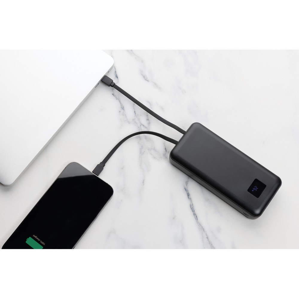Power bank ekologiczny 20000 mAh z ładowaniem laptopa 65W - Power banki z nadrukiem logo | VEBI - zdjęcie 8