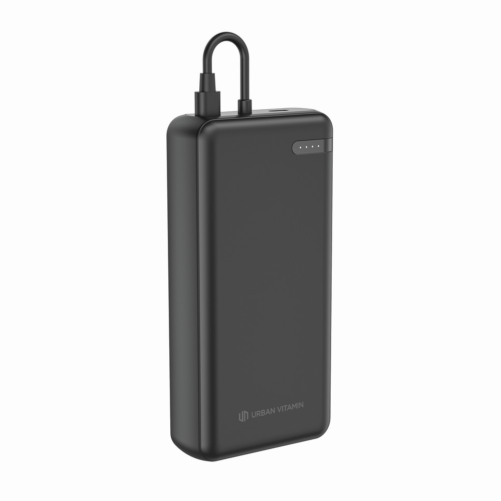 Power Bank Ekologiczny 20000mAh z Kablem USB-C - Menlo - Power banki z nadrukiem logo | VEBI
