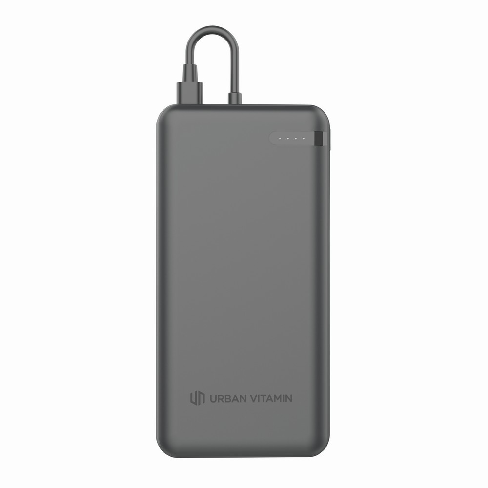 Power Bank Ekologiczny 20000mAh z Kablem USB-C - Menlo - Power banki z nadrukiem logo | VEBI - zdjęcie 2