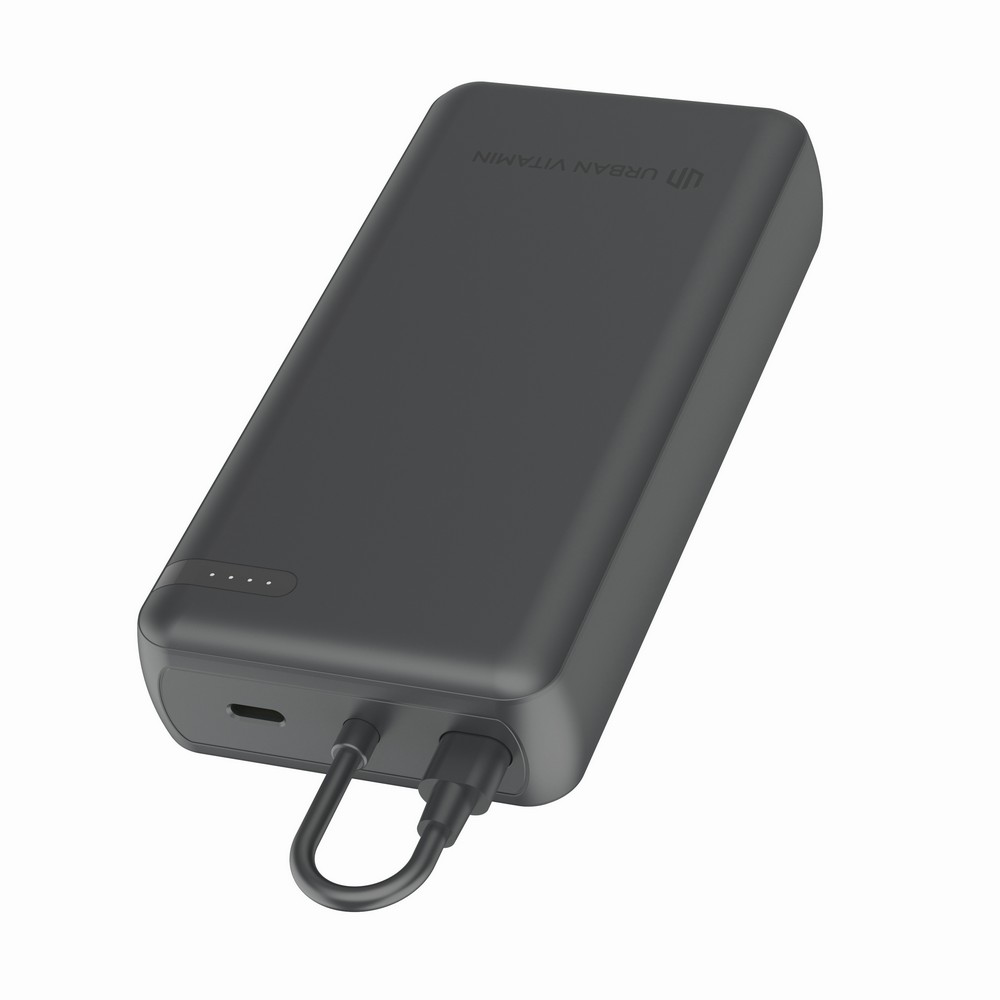 Power Bank Ekologiczny 20000mAh z Kablem USB-C - Menlo - Power banki z nadrukiem logo | VEBI - zdjęcie 4