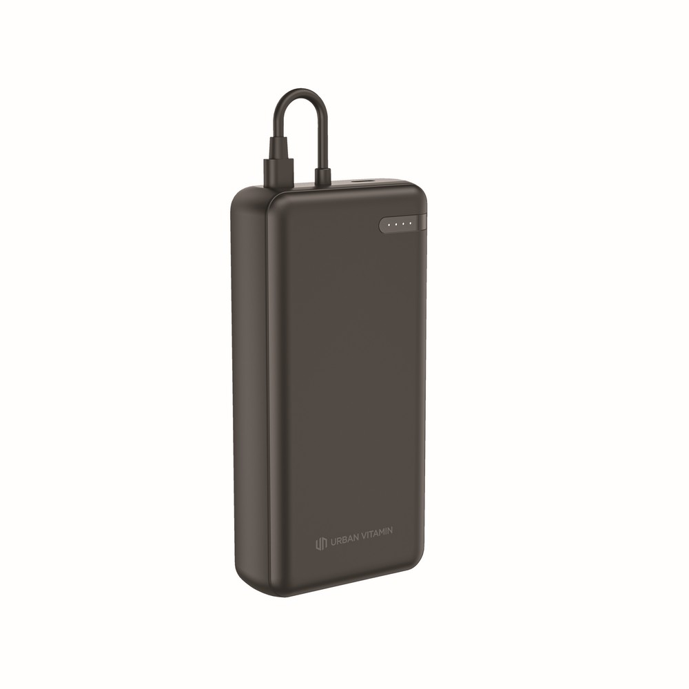 Power Bank Ekologiczny 20000mAh z Kablem USB-C - Menlo - Power banki z nadrukiem logo | VEBI - zdjęcie 7