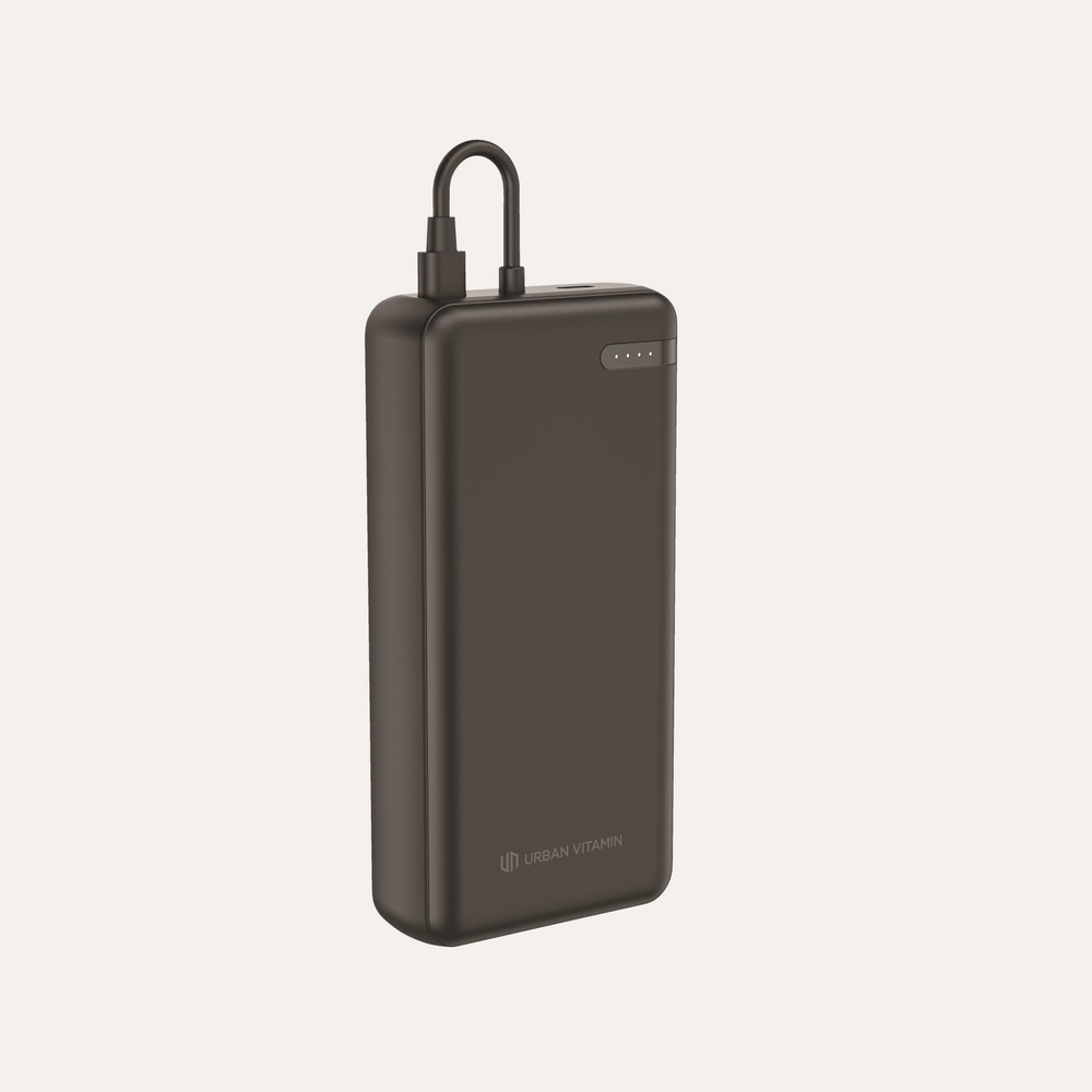 Power Bank Ekologiczny 20000mAh z Kablem USB-C - Menlo - Power banki z nadrukiem logo | VEBI - zdjęcie 8