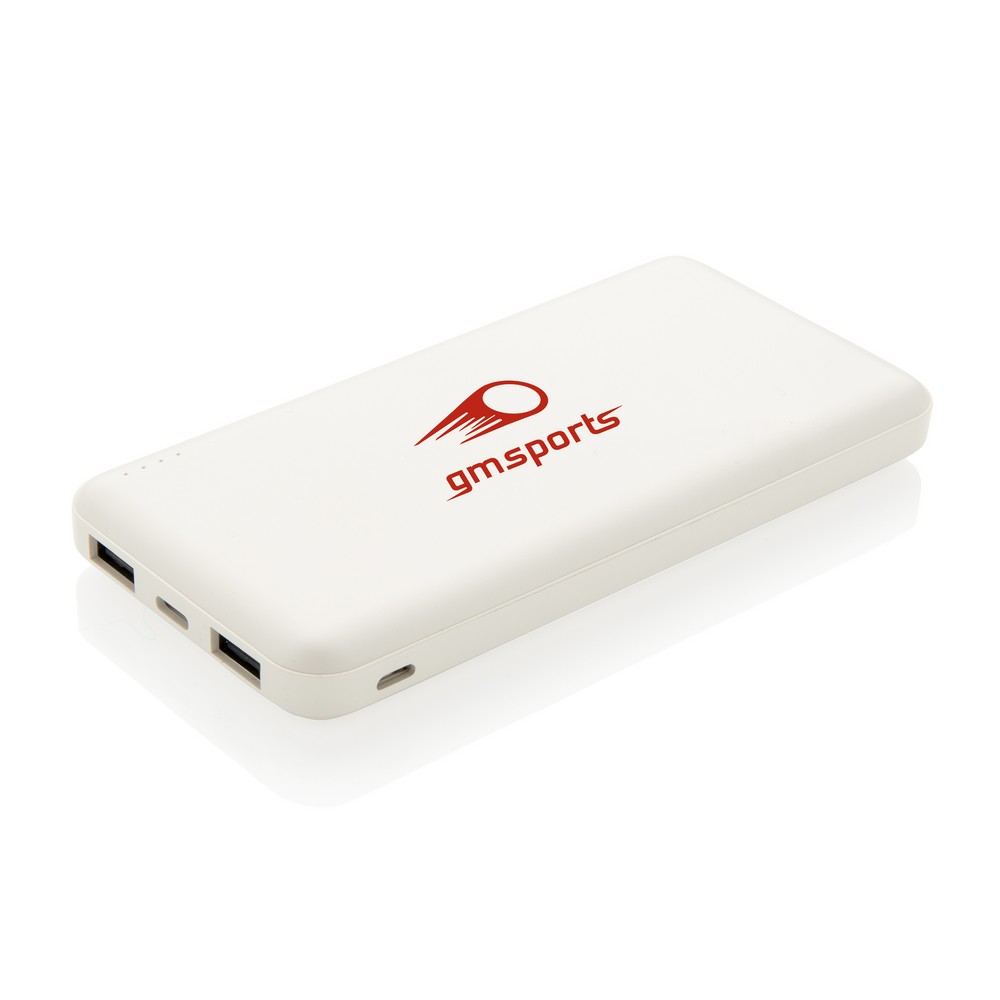 Power Bank 10000 mAh z podwójnym USB - kompaktowy i wydajny - Power banki z nadrukiem logo | VEBI - zdjęcie 8