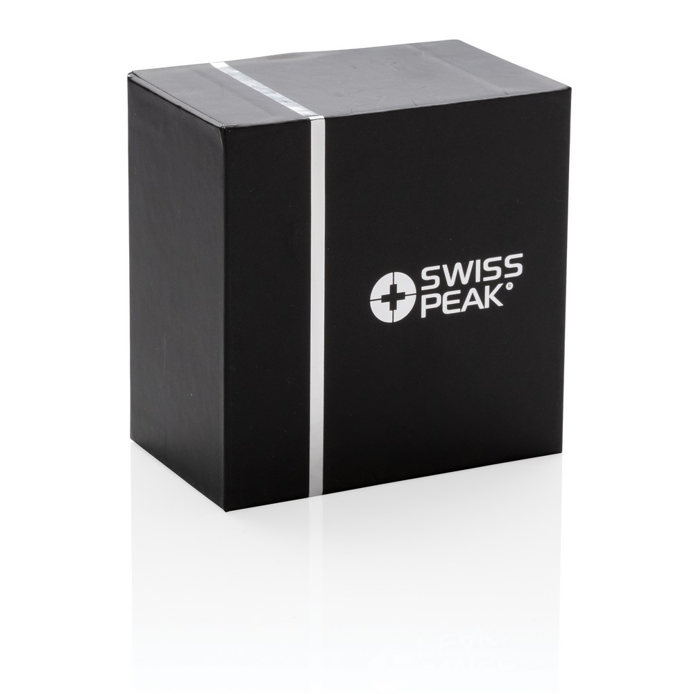 Głośnik bezprzewodowy Swiss Peak z subwooferem 5W - Głośniki z nadrukiem logo | VEBI - zdjęcie 10