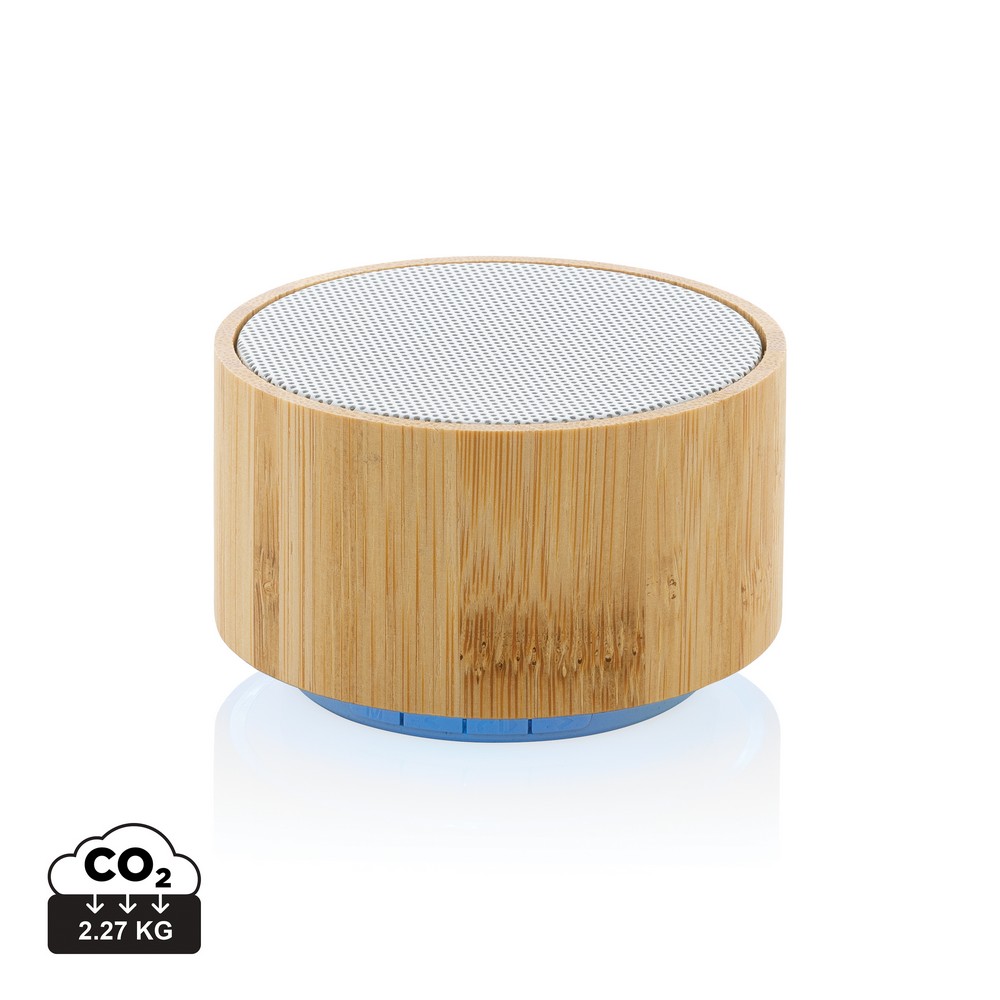 Bambusowy głośnik bezprzewodowy EcoSound 3W z logo - Głośniki z nadrukiem logo | VEBI - zdjęcie 10